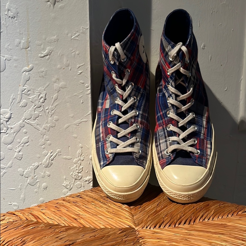 Plaid All Star Chuck ‘70 
Hi-Rush Blue/University Red